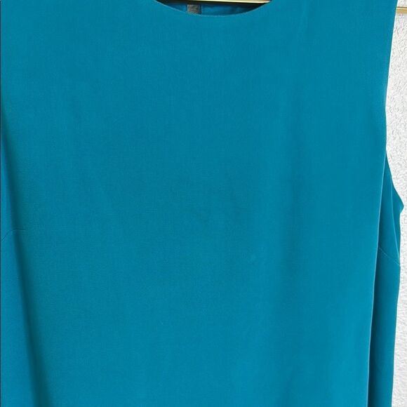 Valerie Dresses- pure silk Teal Dress with Fringe Shawl- Size 8 - Picture 7 of 14